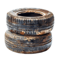 Premium Old Tires Stacked Cut Outs High Quality Images png