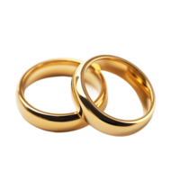 Golden Embrace Golden Wedding Ring Silhouettes png