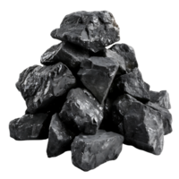 Stack of Black Coal Versatile Stock Photography png