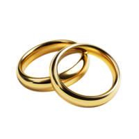 éternel promettre découpes de double d'or mariage bandes png
