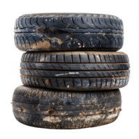 Retro Stacked Tires Versatile Stock Photography png