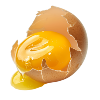 Seamless Eggshell with Yolk Cut Outs Stock Photo Assortment png