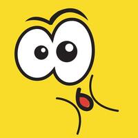 Happy cartoon faces with different expressions Different facial expressions vector