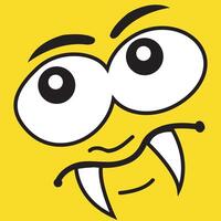 Happy cartoon faces with different expressions Different facial expressions vector