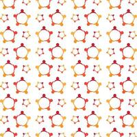 People actionable trendy multicolor repeating pattern illustration design vector