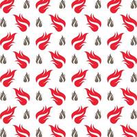 Fire actionable trendy multicolor repeating pattern illustration design vector