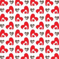 Love actionable trendy multicolor repeating pattern illustration design vector