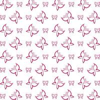 Butterfly actionable trendy multicolor repeating pattern illustration design vector