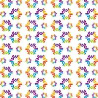 People obtainable trendy multicolor repeating pattern illustration design vector