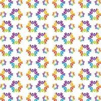 People obtainable trendy multicolor repeating pattern illustration design vector