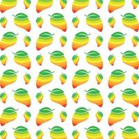 Mango actionable trendy multicolor repeating pattern illustration design vector