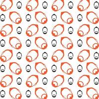 Beard actionable trendy multicolor repeating pattern illustration design vector