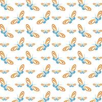 Butterfly astonishing trendy multicolor repeating pattern illustration background design vector