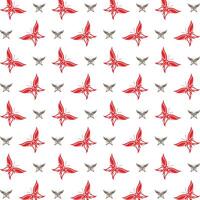 Butterfly logical trendy multicolor repeating pattern illustration design vector