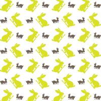 Rabbit logical trendy multicolor repeating pattern illustration design vector