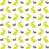 Rabbit logical trendy multicolor repeating pattern illustration design vector