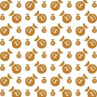 Money obtainable trendy multicolor repeating pattern illustration design vector