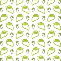 Green mango obtainable trendy multicolor repeating pattern illustration design vector