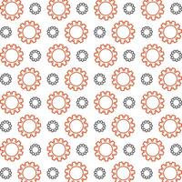 Gear actionable trendy multicolor repeating pattern illustration design vector