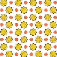 Plumeria obtainable trendy multicolor repeating pattern illustration design vector