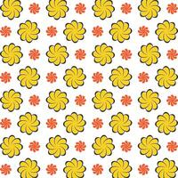 Plumeria obtainable trendy multicolor repeating pattern illustration design vector