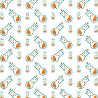 Lab logical trendy multicolor repeating pattern illustration design vector