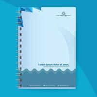 Real estate concept notebook cover template design vector