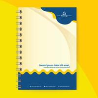 Real estate concept notebook cover template design vector