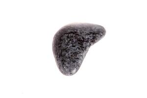 Macro mineral stone lignite on a white background photo