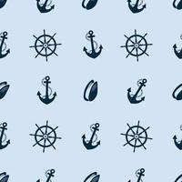 Seamless pattern in a nautical style. It can be used to design marine themes or pages for clippings vector