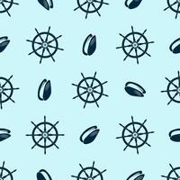 Seamless pattern in a nautical style. It can be used to design marine themes or pages for clippings vector