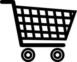 supermarket cart icon, illustration, for backgrounds and textures vector