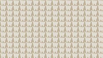 supermarket cart icon, illustration, for backgrounds and textures, pattern vector