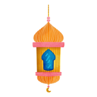 Islamic lantern for ramadan or eid celebration decoration png