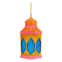 islámico linterna para Ramadán o eid celebracion decoración png