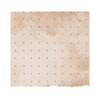 Dotted papernote for journaling decoration. Vintage old paper sheet. Watercolor old paper note png