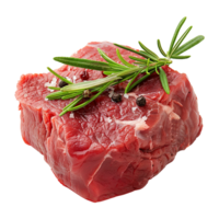 Raw beef meat isolated on transparent background png