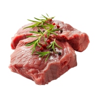 rå nötkött kött isolerat på transparent bakgrund png