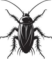 Cockroach silhouette illustration. vector