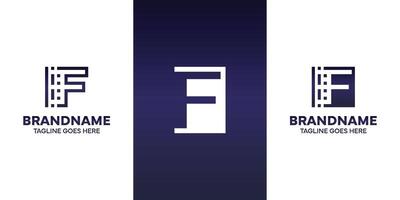 Letter F Technology Logo, suitable for business with F initial vector