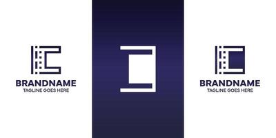 Letter C Technology Logo, suitable for business with C initial vector