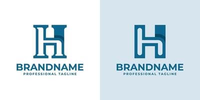 Letters HH Monogram Logo, suitable for any business with HH initials vector