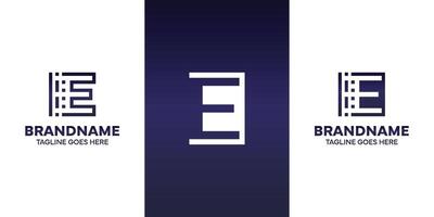 Letter E Technology Logo, suitable for business with E initial vector