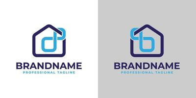 Letters D or B Infinity Home Logo, Suitable for business related to Home with D or B initial vector