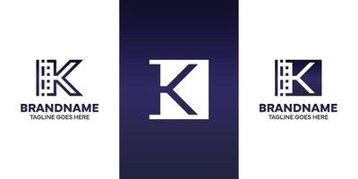 Letter K Technology Logo, suitable for business with K initial vector