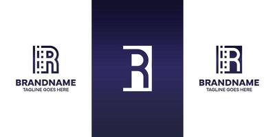 Letter R Technology Logo, suitable for business with R initial vector