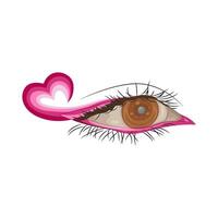 Illustration of beautiful eye vector