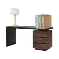 Illustration of office desk vector