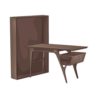 Illustration of desk