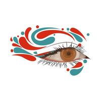 Illustration of beautiful eye vector